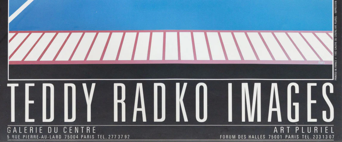 Swimming Pool 1980s Teddy Radko Images Exhibition - 34 X 24 Inches (Original Offset Lithograph Poster) - Image 3