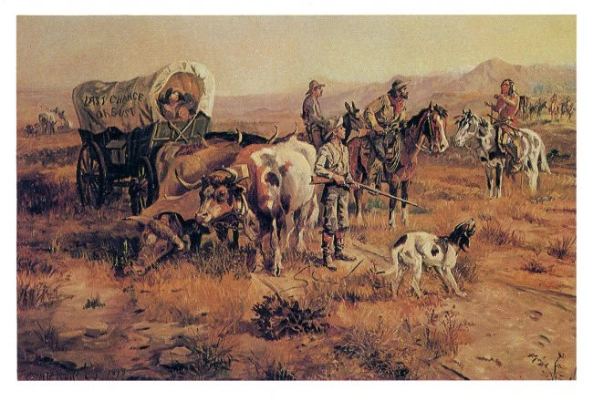 A Doubtful Visitor by Charles M. Russell - 5 X 7 Inches (Western Note Card)