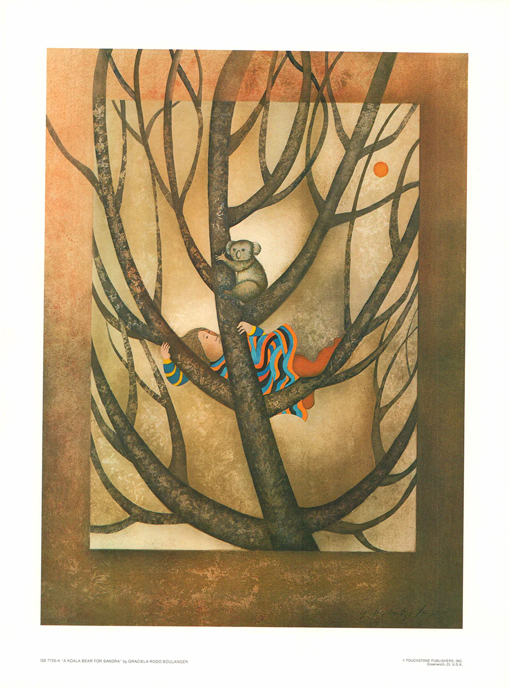 A Koala Bear for Sandra by Graciela Rodo Boulanger - 14 X 17 Inches (Offset Lithograph Fine Art Print)