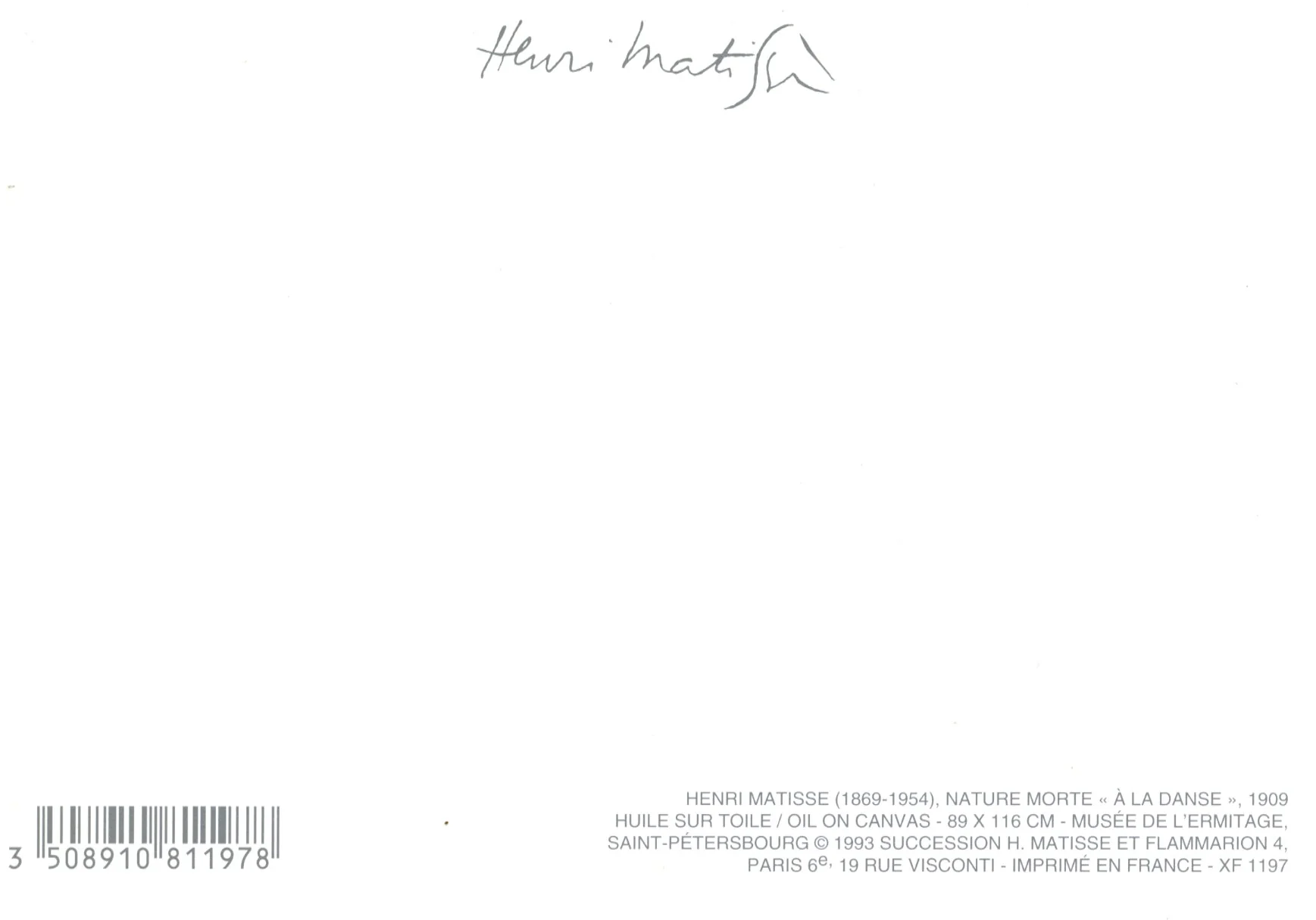 A la danse by Henri Matisse - 4 X 6 Inches (10 Postcards) - Image 2