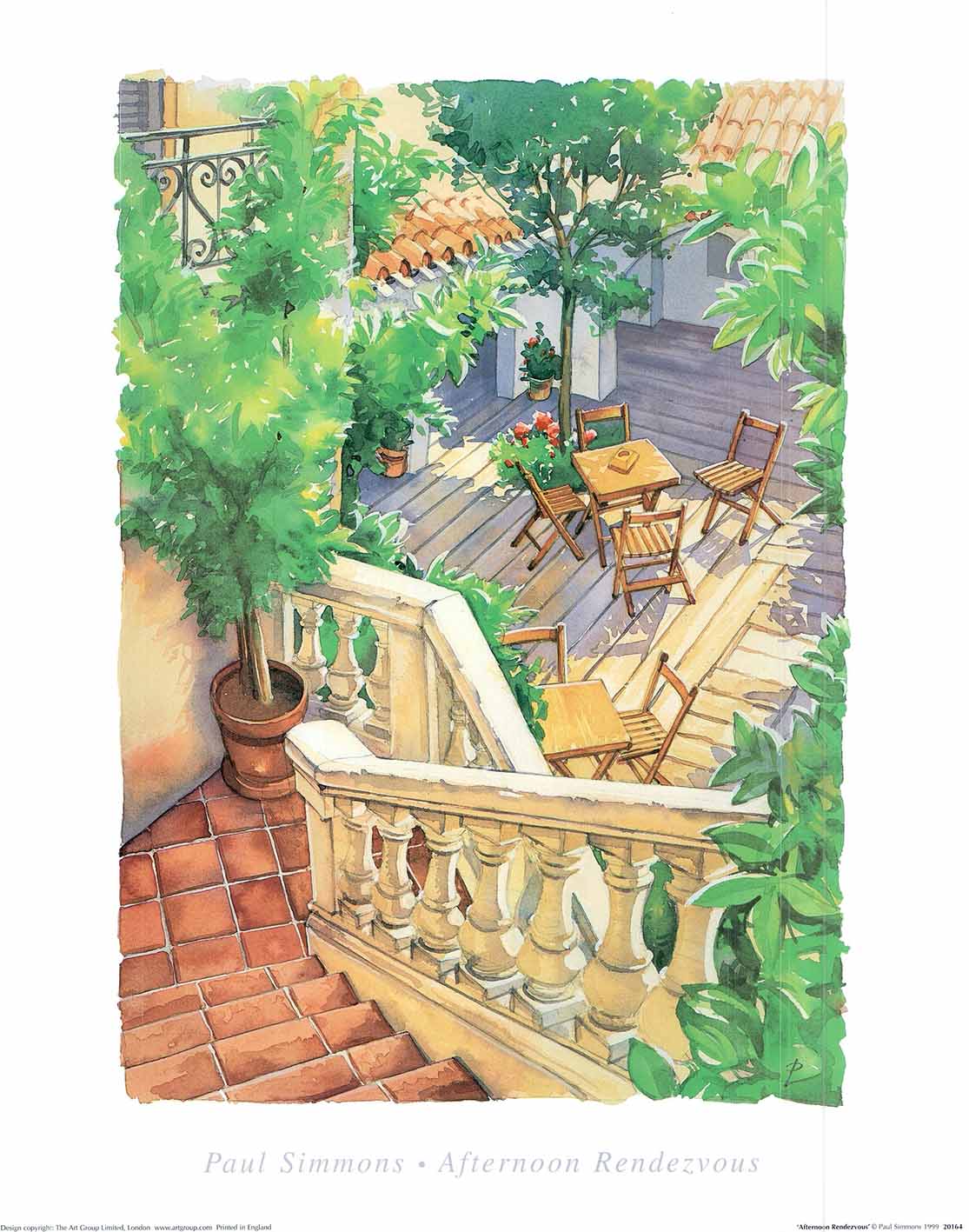 Afternoon Rendezvous by Paul Simmons - 16 X 20 Inches (Art Print)