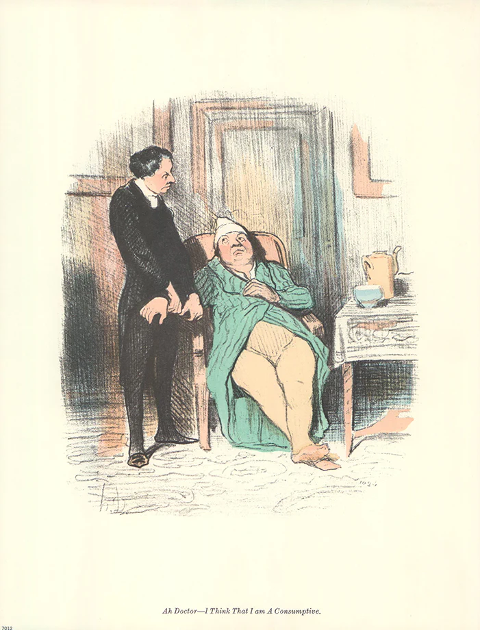 Ah Doctor by Honore Daumier - 10 X 13 Inches (Art Print)