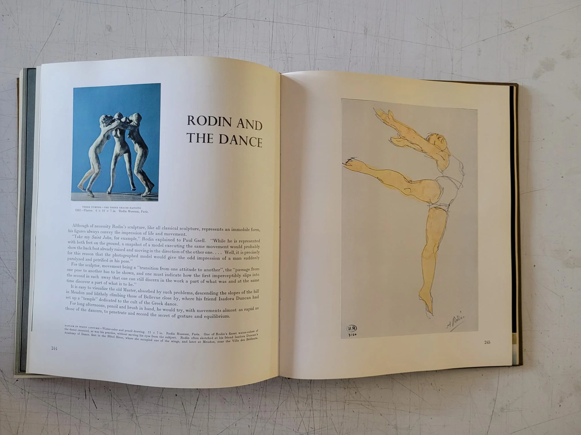 Auguste Rodin by Robert Descharnes (Vintage Hardcover Book 1st EDITION 1967) - Image 14