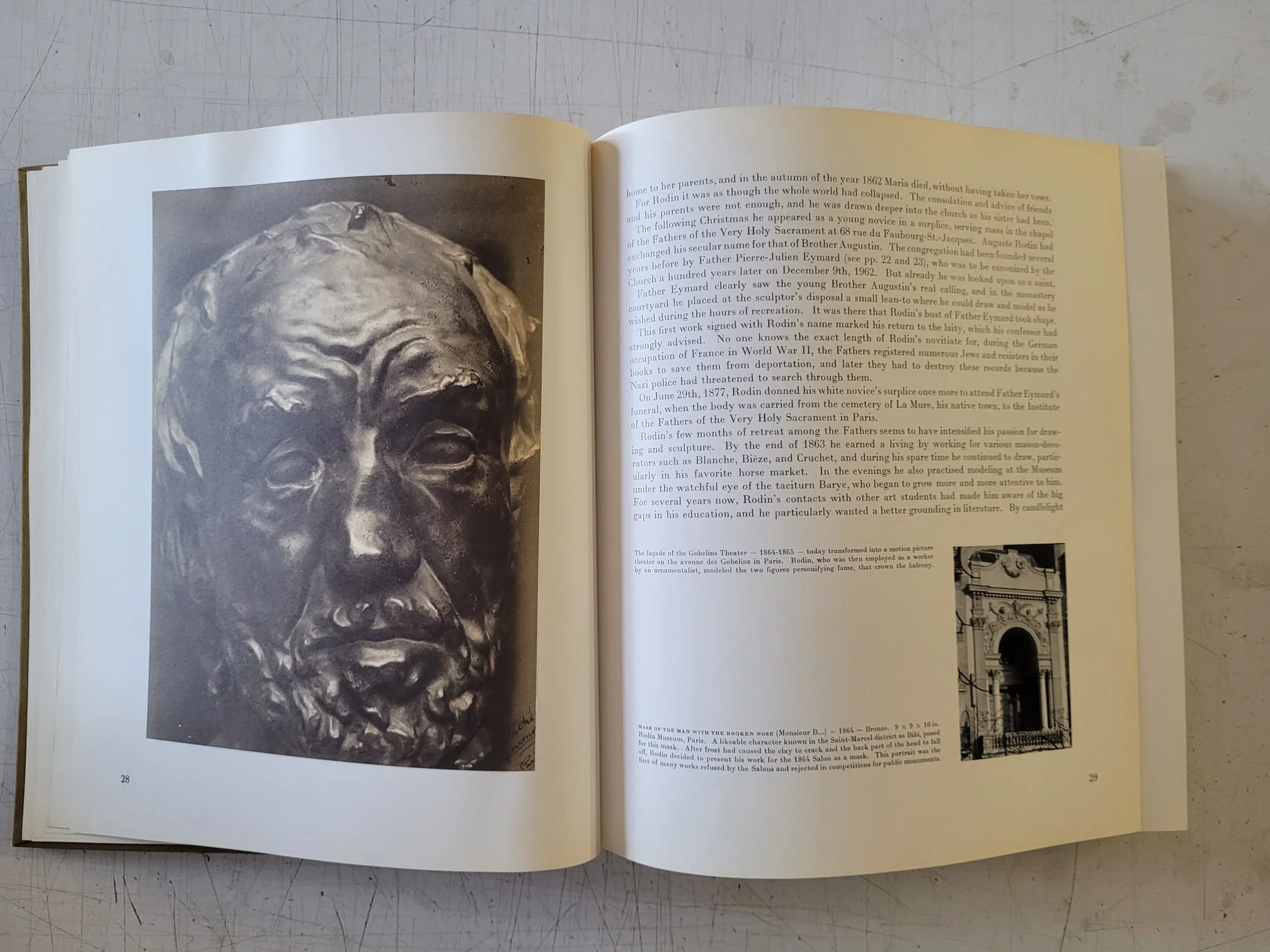 Auguste Rodin by Robert Descharnes (Vintage Hardcover Book 1st EDITION 1967) - Image 9