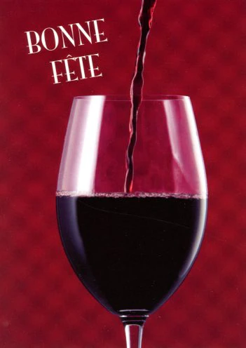 Bonne Fête! (Message a l’intérieur) par Marylène Lucas - 5 X 7 Pouce (Greeting Card)