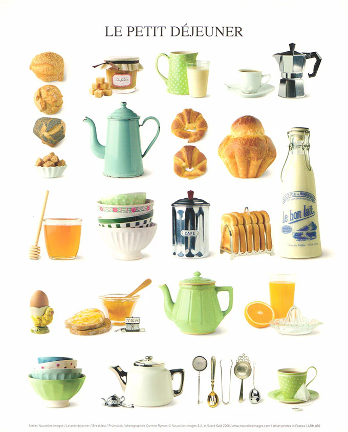 Breakfast by Atelier Nouvelles Images - 10 X 12 Inches (Art Print)