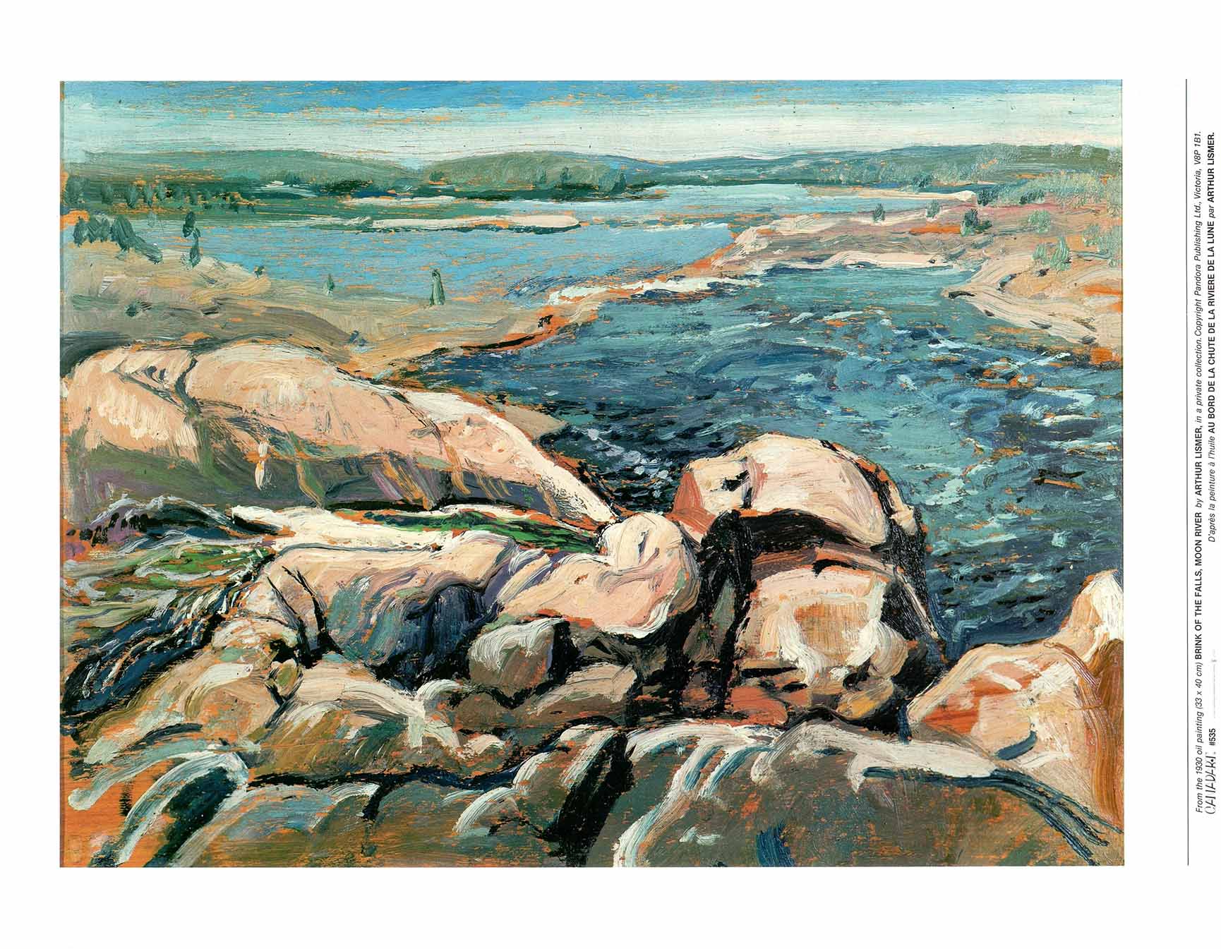 Brink of the Falls, Moon River, 1930 by Arthur Lismer 19 X 24 Inches (Art Print)