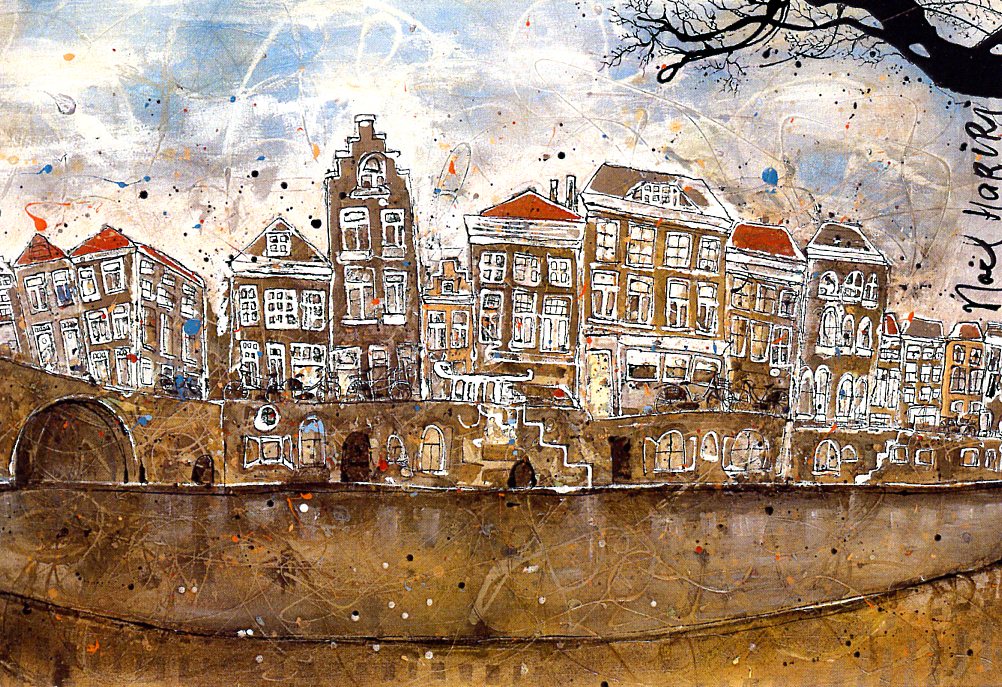 Canal (detail), 2014 by Noel Hariri - 5 X 7 Inches (Greeting Card)