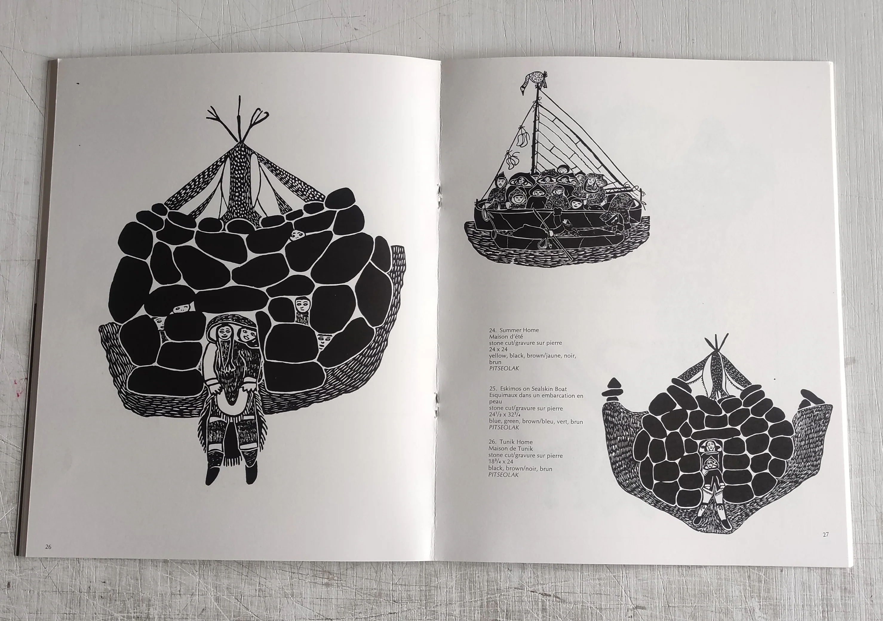 Cape Dorset prints/estampes (Vintage Softcover Book 1972) - Image 6
