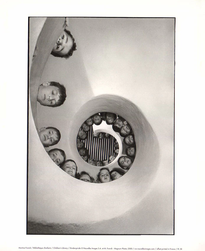 Children's Library by Martine Franck - 10 X 12 Inches (Art Print)