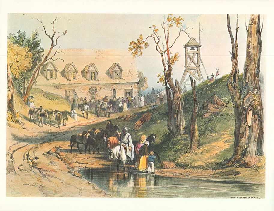 Church at Beauharnois by Coke Smyth - 10 X 13 Inches (Offset Lithograph Fine Art Print)