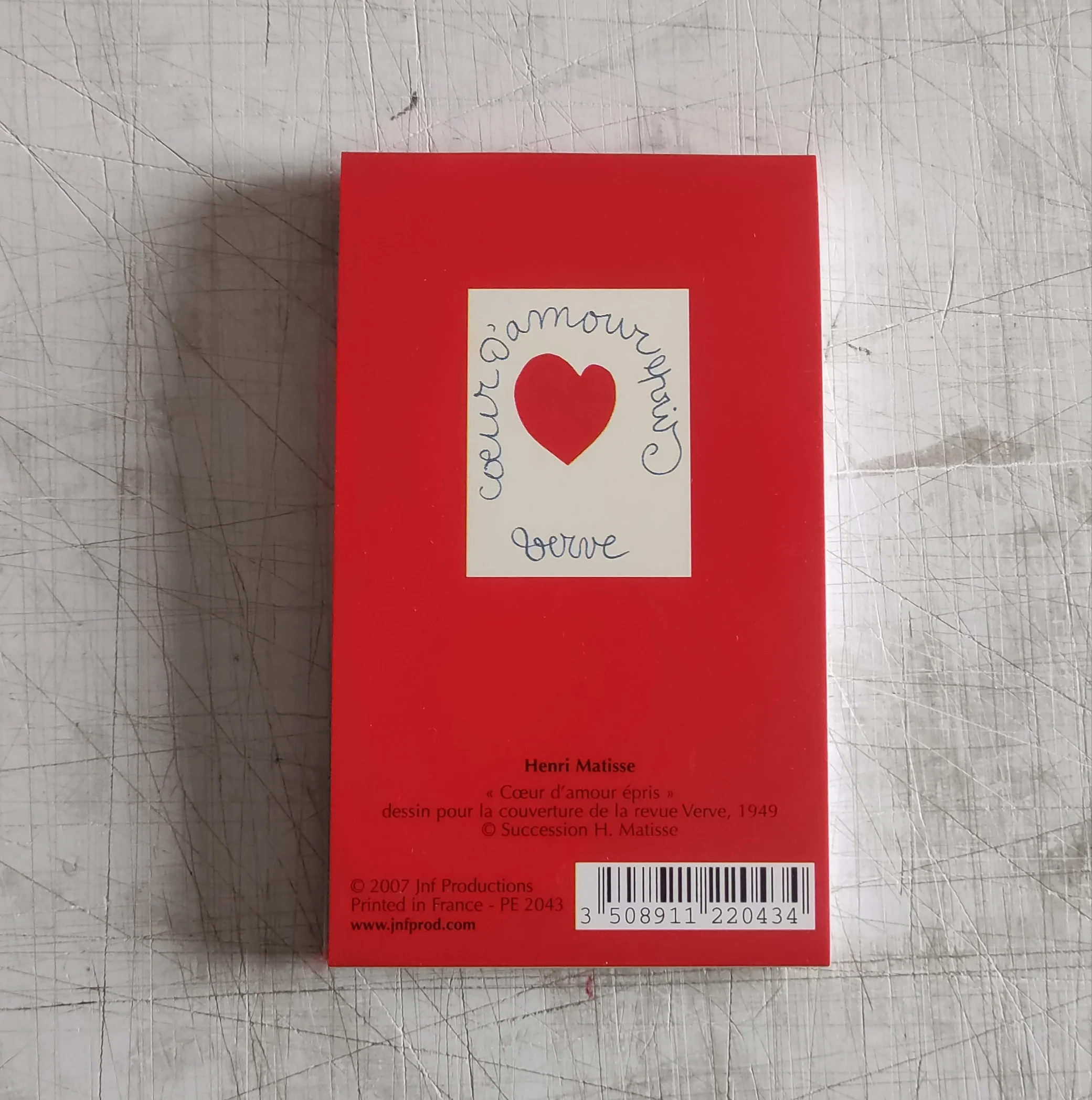 Coeur d'amour épris, 1949 by Henri Matisse - 3 X 5 Inches (Notebook) - Image 2