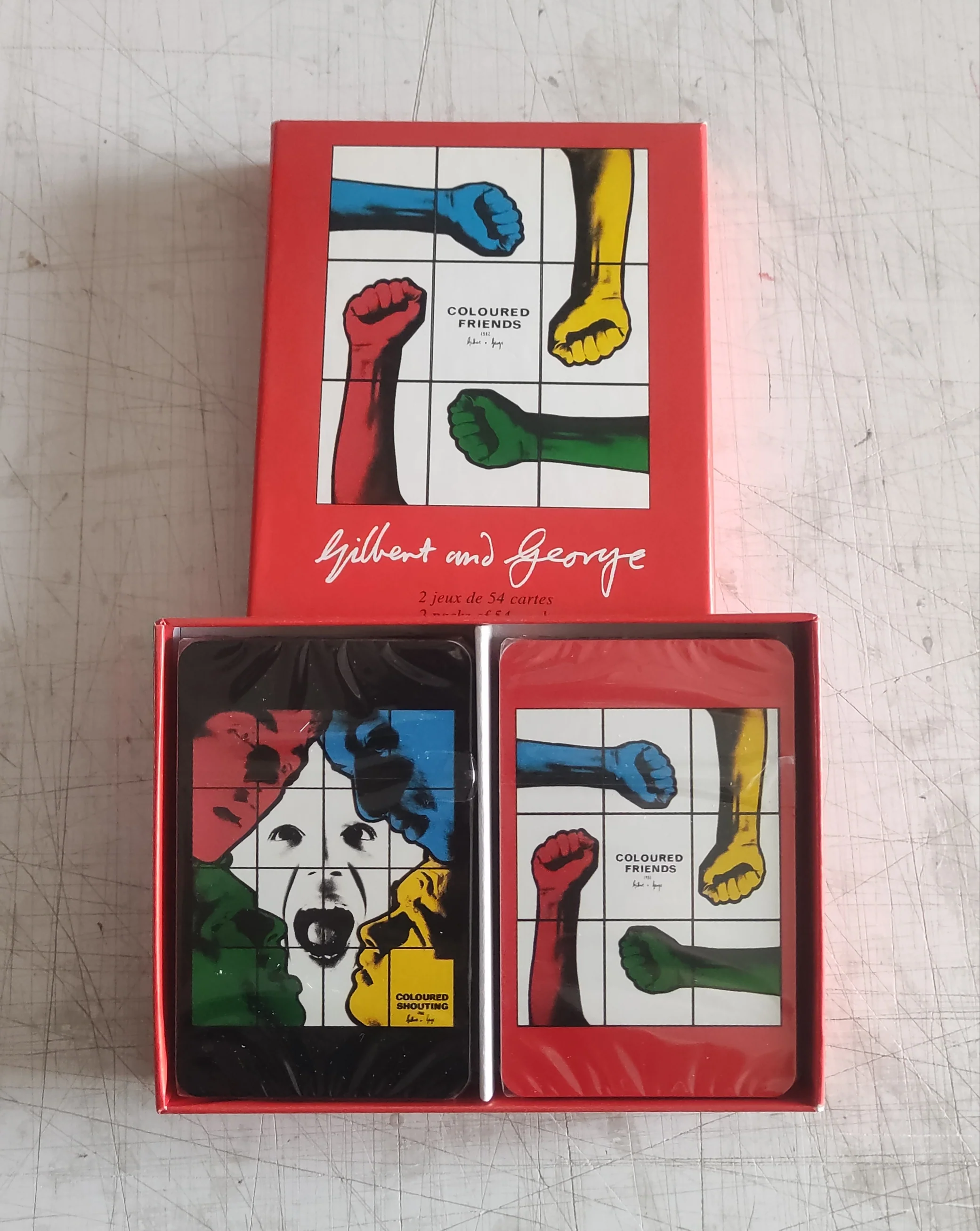 Coloured Friends by Gilbert and George - 2 packs of 54 cards - Image 3