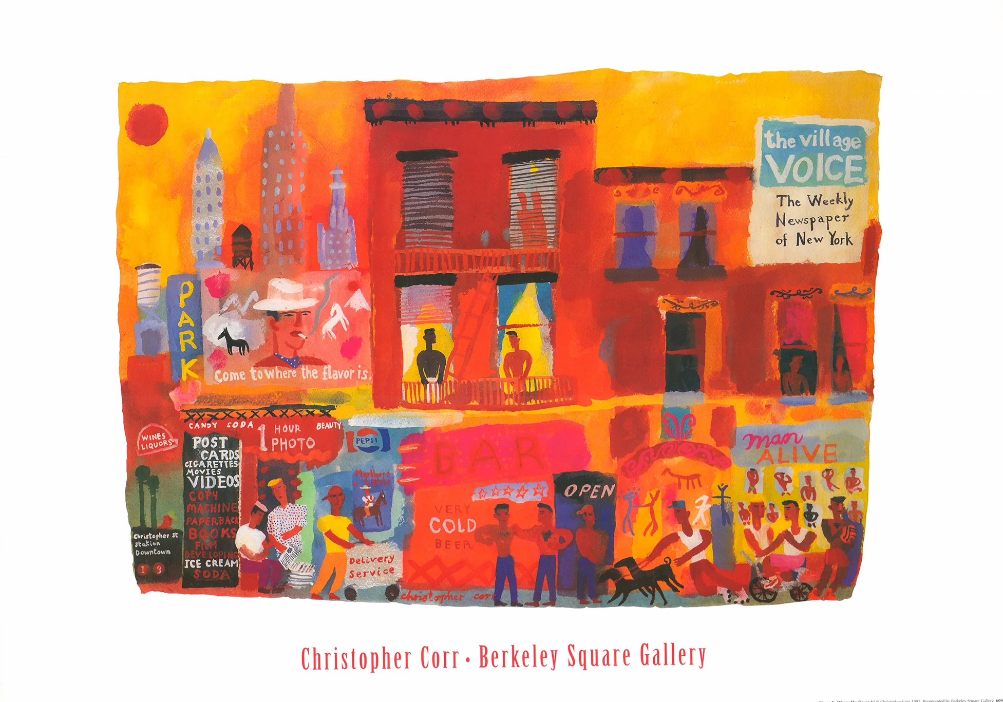 Come to Where the Flavor Is by Christopher Corr - 20 X 28 Inches (Art Print)