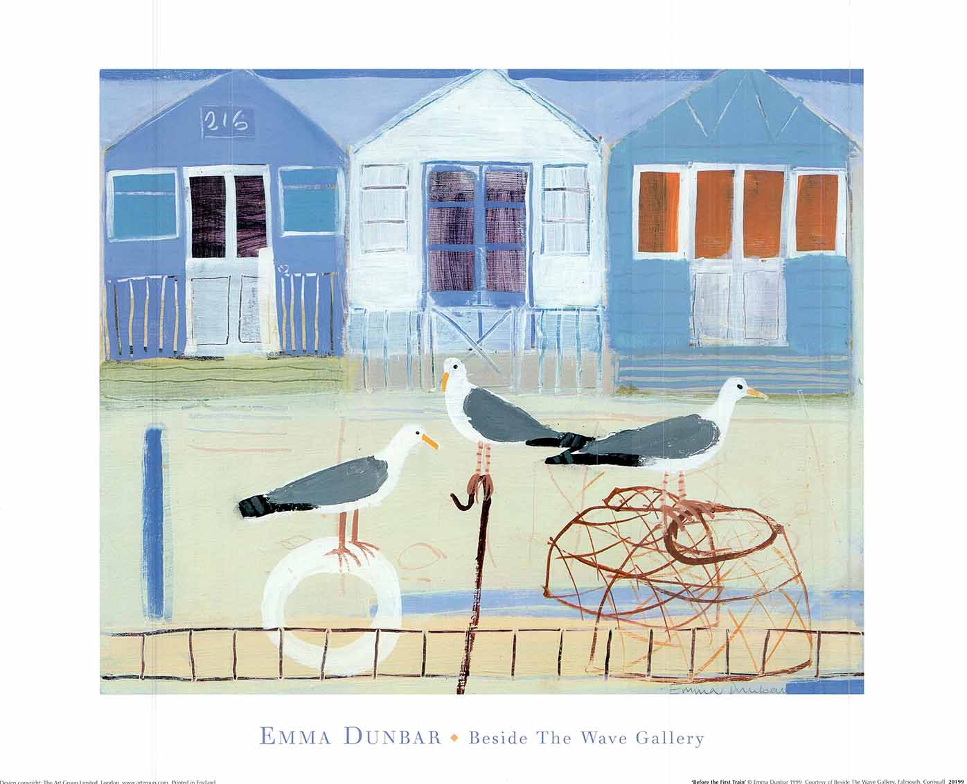 Beside the First Train by Emma Dunbar - 16 X 20 Inches (Art Print)