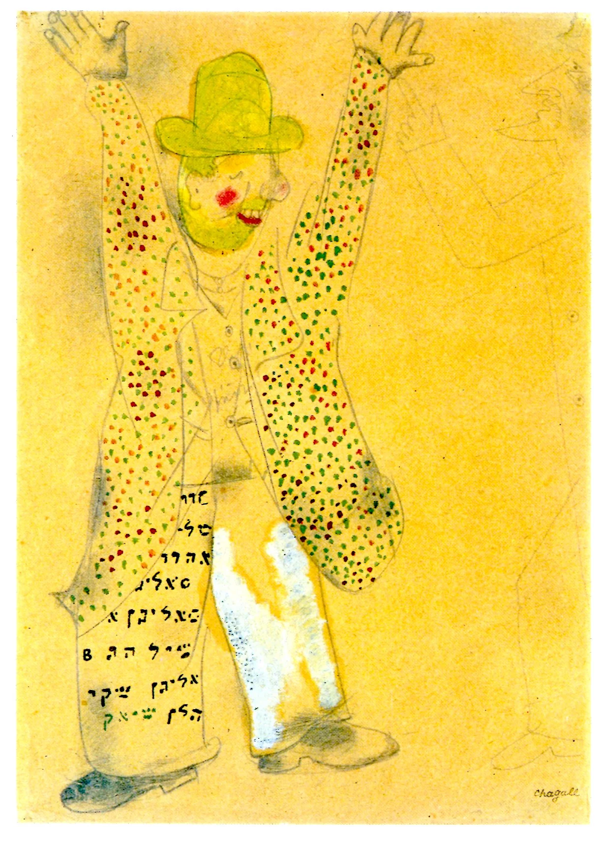 Costume d'homme by Marc Chagall - 4 X 6 Inches (10 Postcards)