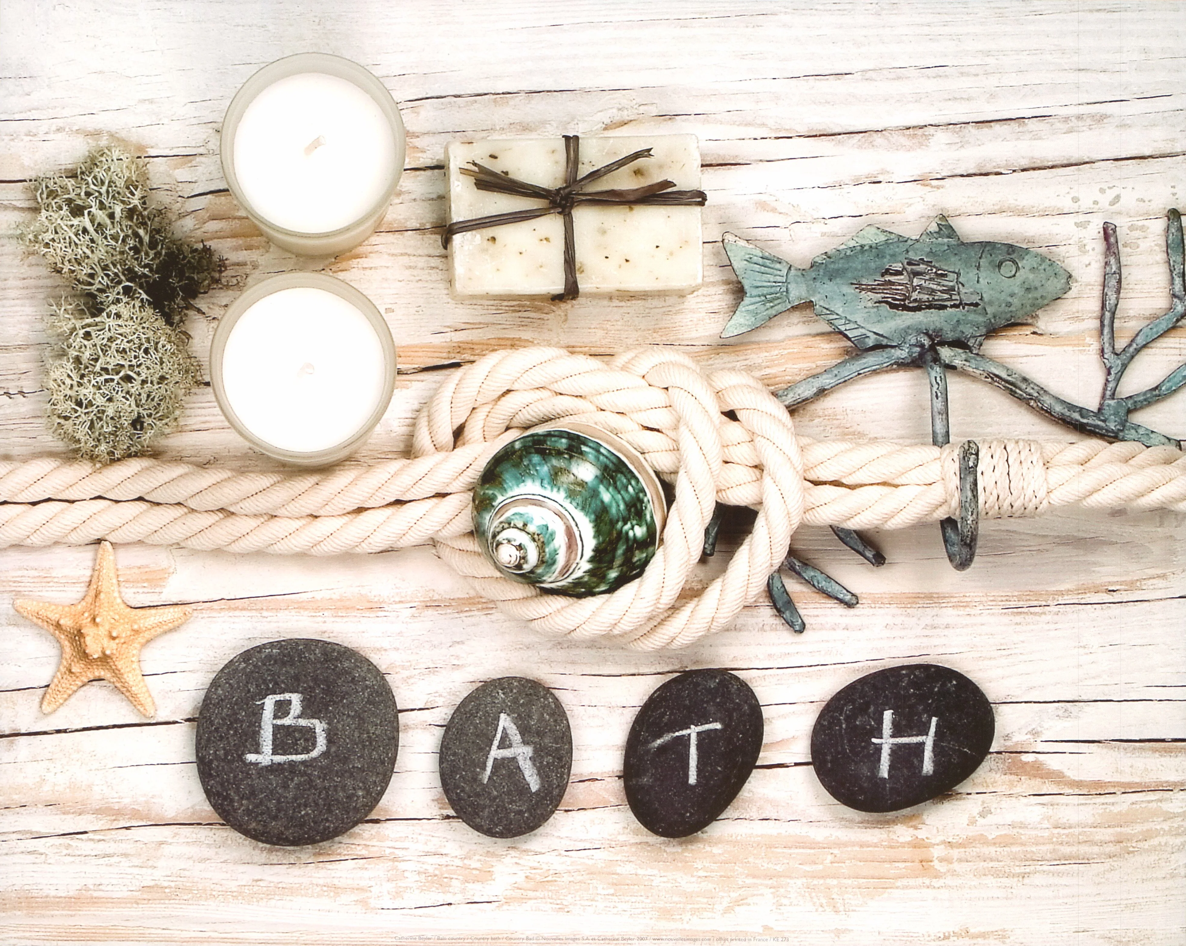 Country Bath by Catherine Beyler - 16 X 20 Inches (Art Print)