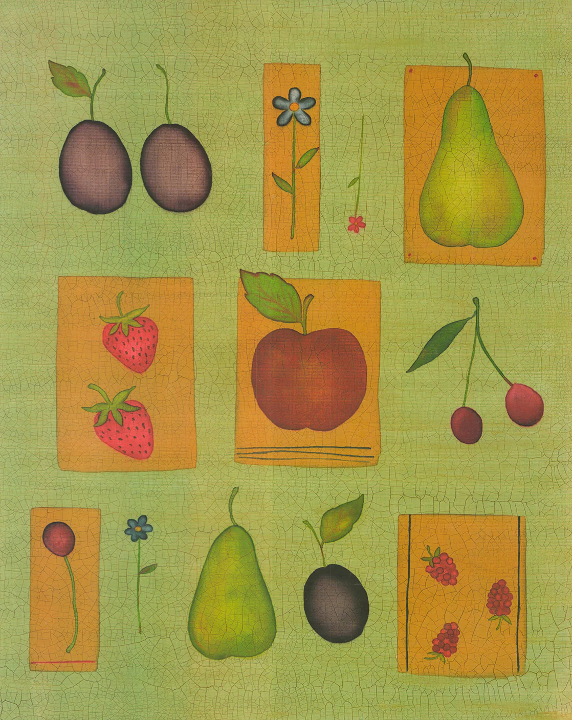 Country Fruits, 1999 by Noya Huynh - 16 X 20 Inches (Art Print)