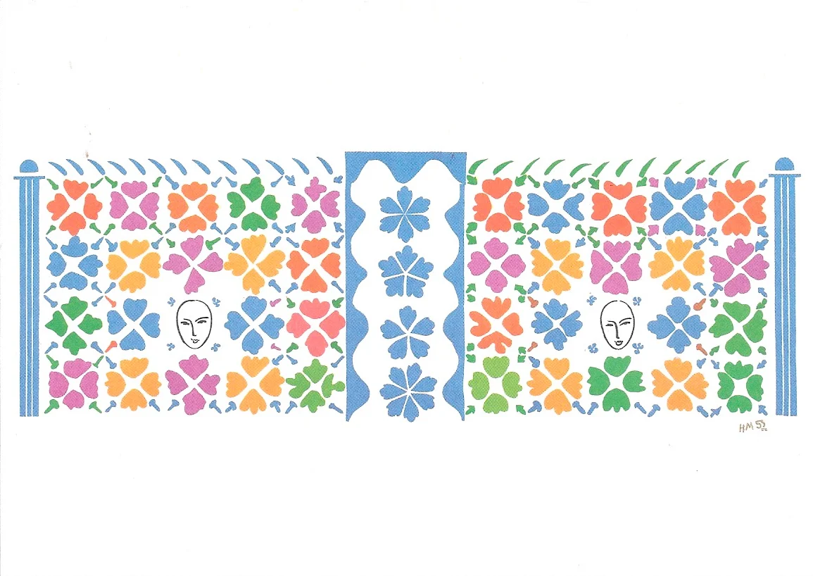Décoration-Masks, 1953 by Henri Matisse - 4 X 6 Inches (10 Postcards)