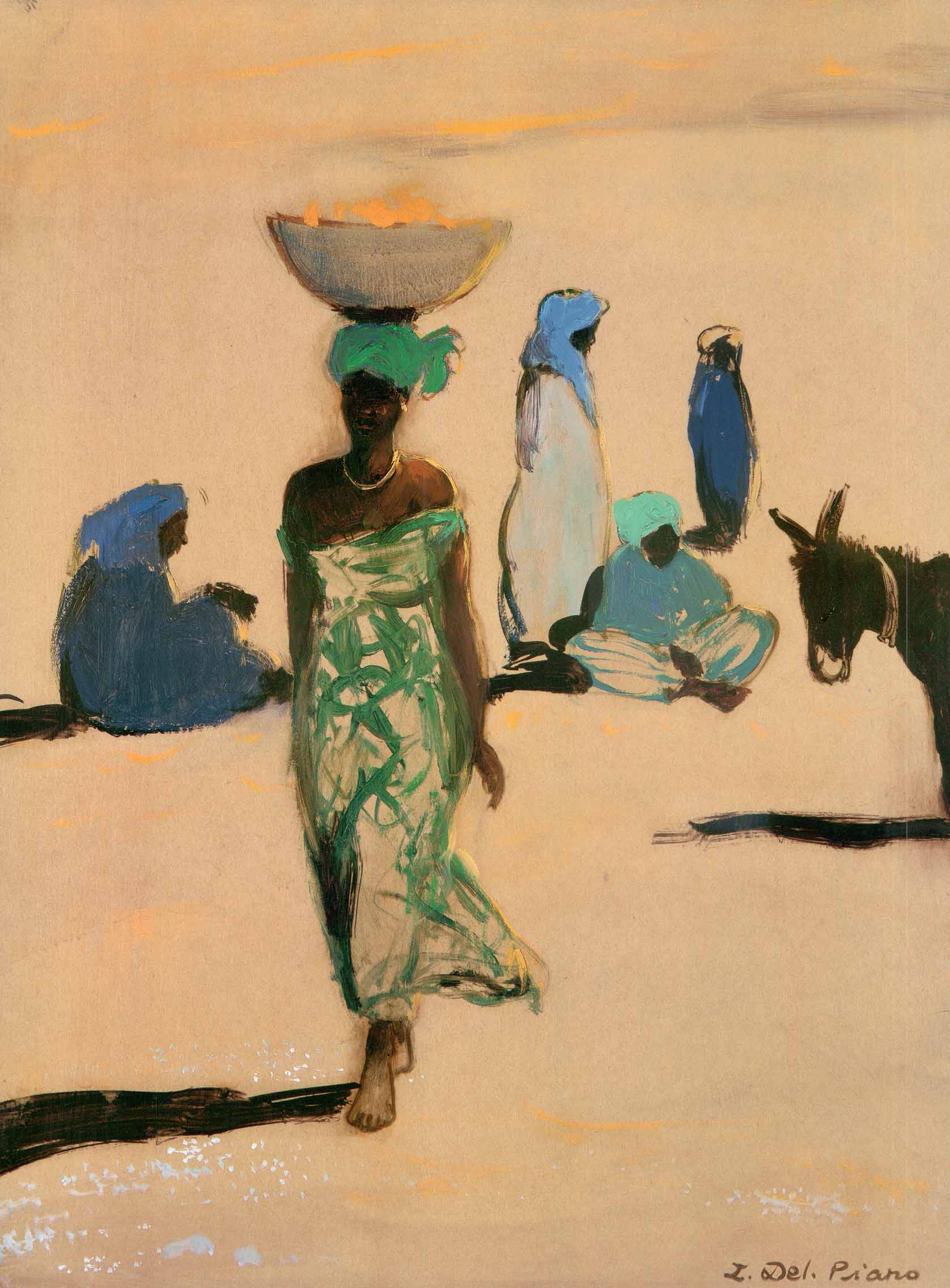 Djallé by Isabelle Del Piano - 24 X 32 Inches (Offset Lithograph)