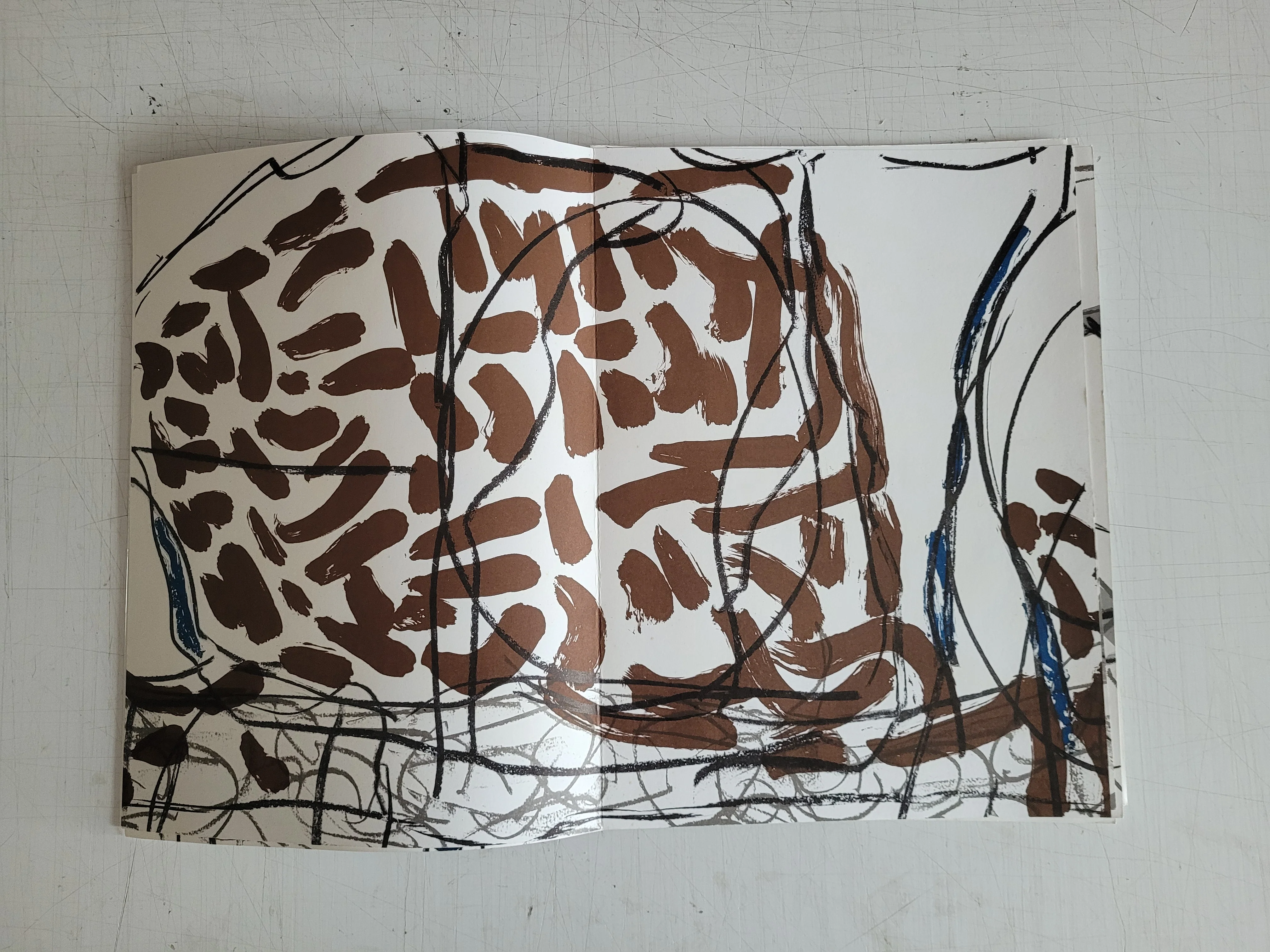 DLM No. 208, February, 1974 Complete Album by Jean-Paul Riopelle - 11 X 15 Inches (12 Lithographs from "Derriere le Miroir" series) - Image 4