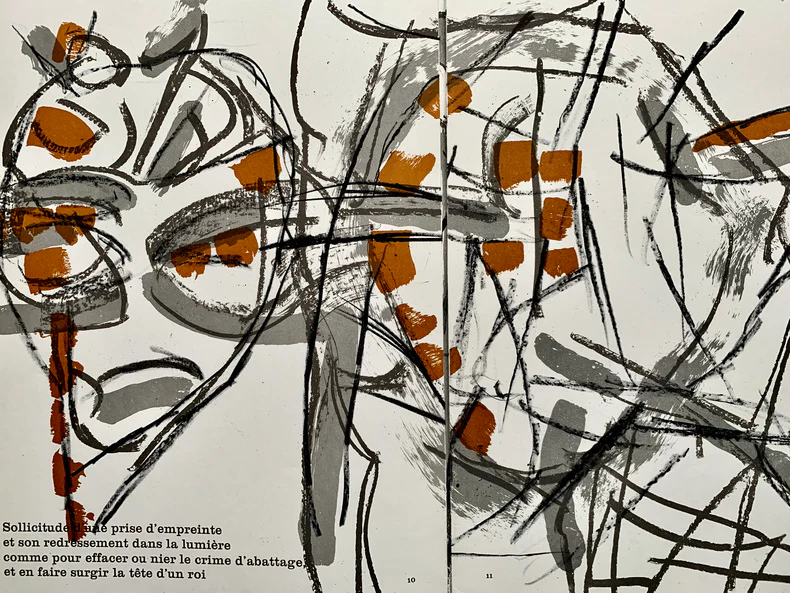 DLM No. 208, February, 1974 Complete Album by Jean-Paul Riopelle - 11 X 15 Inches (12 Lithographs from "Derriere le Miroir" series) - Image 7