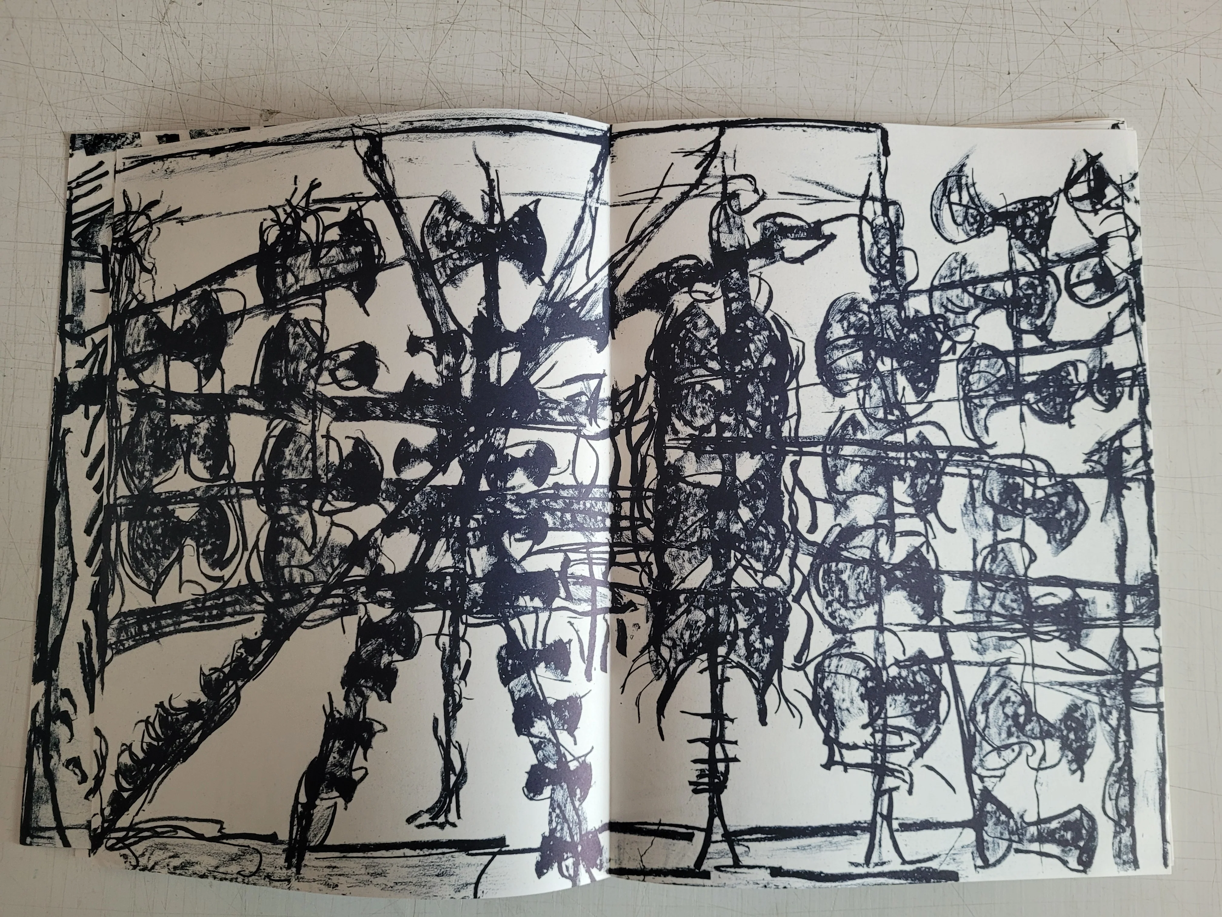 DLM No. 232, January, 1979 Complete Album by Jean-Paul Riopelle - 11 X 15 Inches (9 Lithographs from "Derriere le Miroir" series) - Image 5