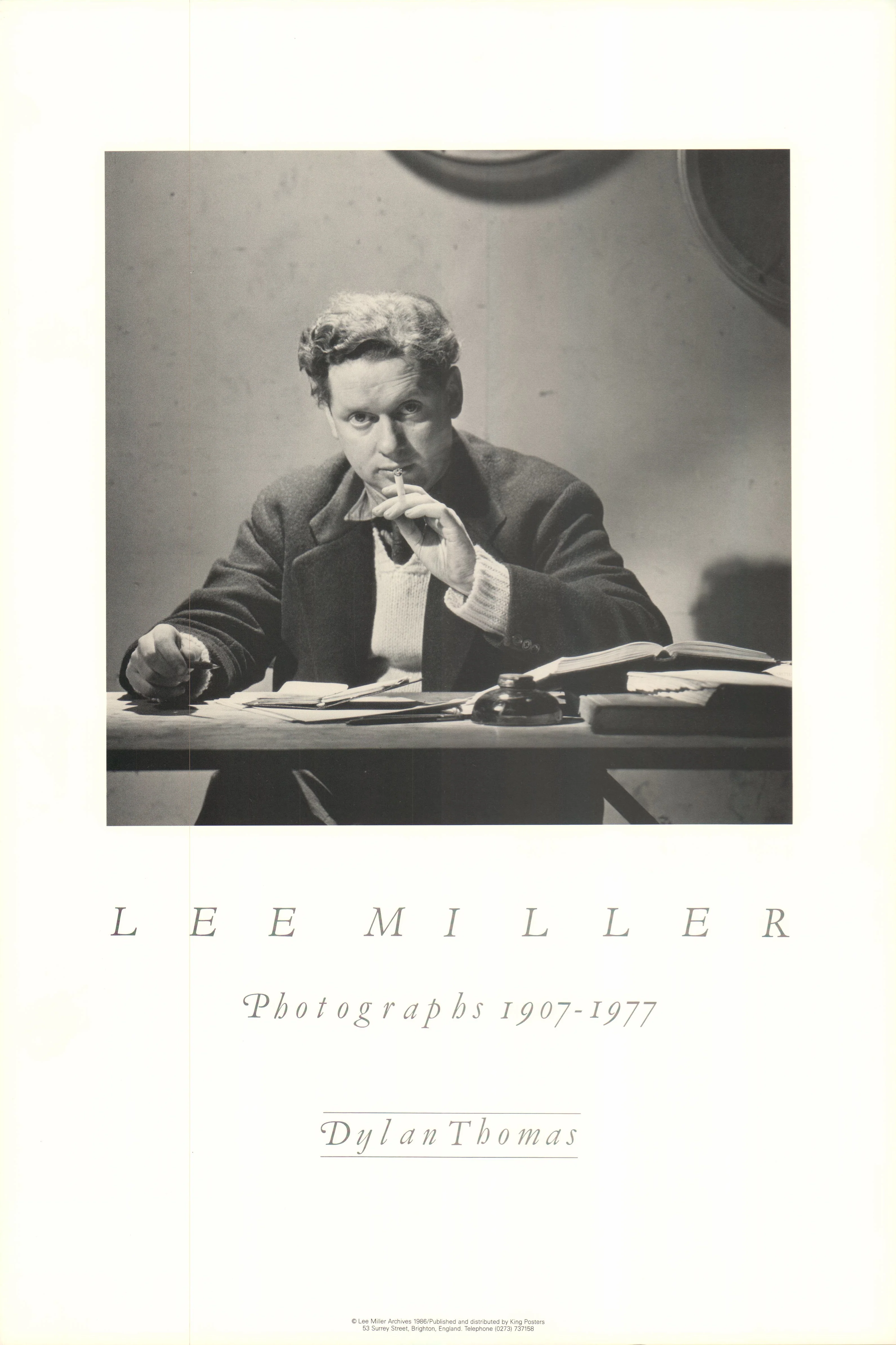 Dylan Thomas by Lee Miller - 16 X 24 Inches (Art Print)