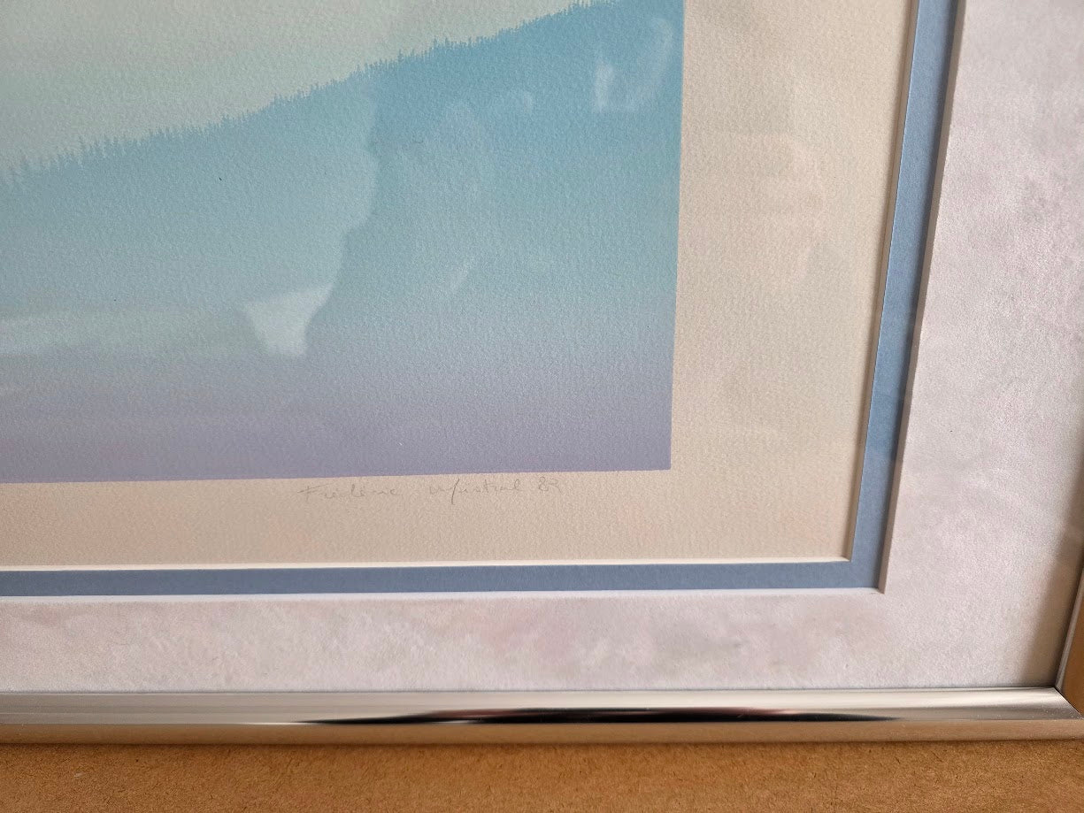 Écoute le Silence, 1982 by Frederic Mistral - 25 X 37 Inches (Frame with Matte & Glass Ready to Hang) 38/225 - Image 2