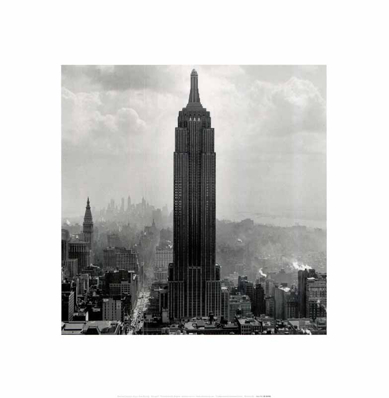 Empire State Building - 16 X 16 Inches (Art Print)
