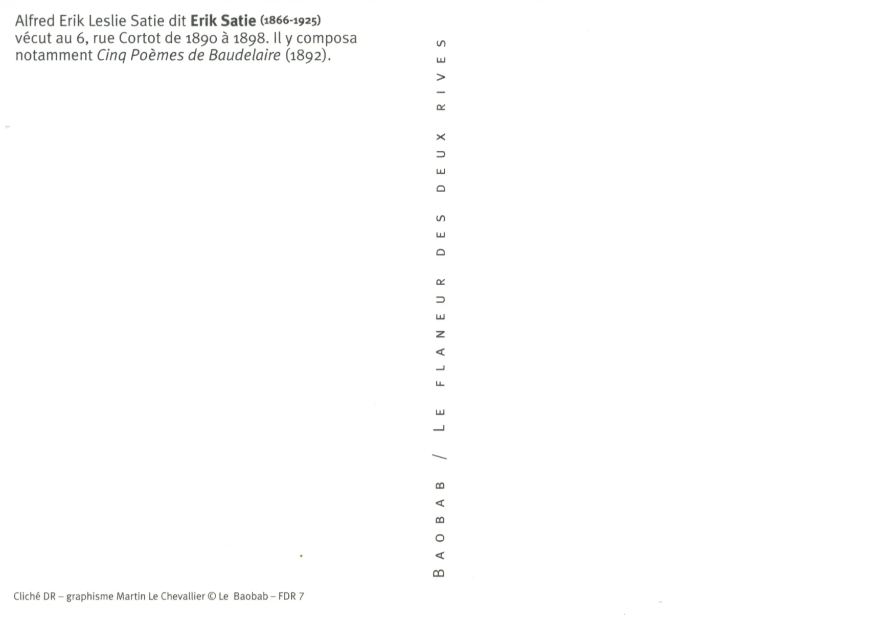 Erik Satie - 4 X 6 Inches (10 Postcards) - Image 2