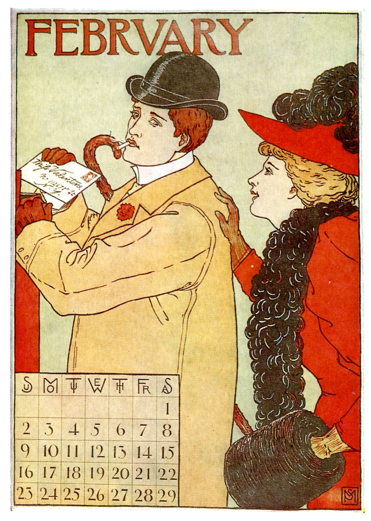 Février by Ferdinand Schuyler Mathews - 4 X 6 Inches (10 Postcards)