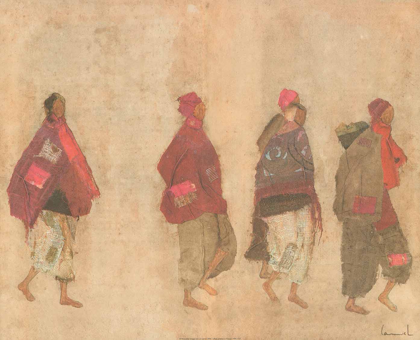 Five Women by Lamiel - 16 X 20 Inches (Art Print)