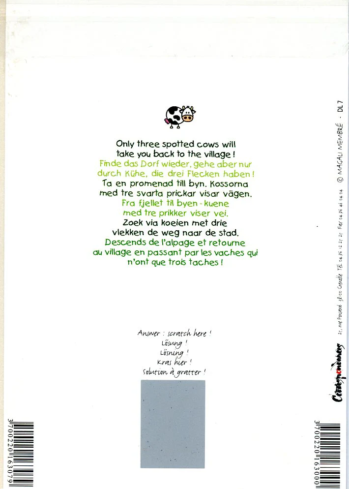Game Card / Cartes Jeux by Magali Membré - 5 X 7 Inches (Greeting Card) - Image 2
