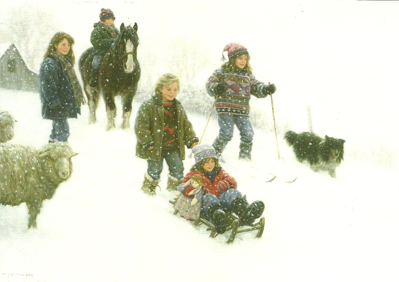 Goin' Downhill by Robert Duncan - 5 X 7 Inches (Note Card)