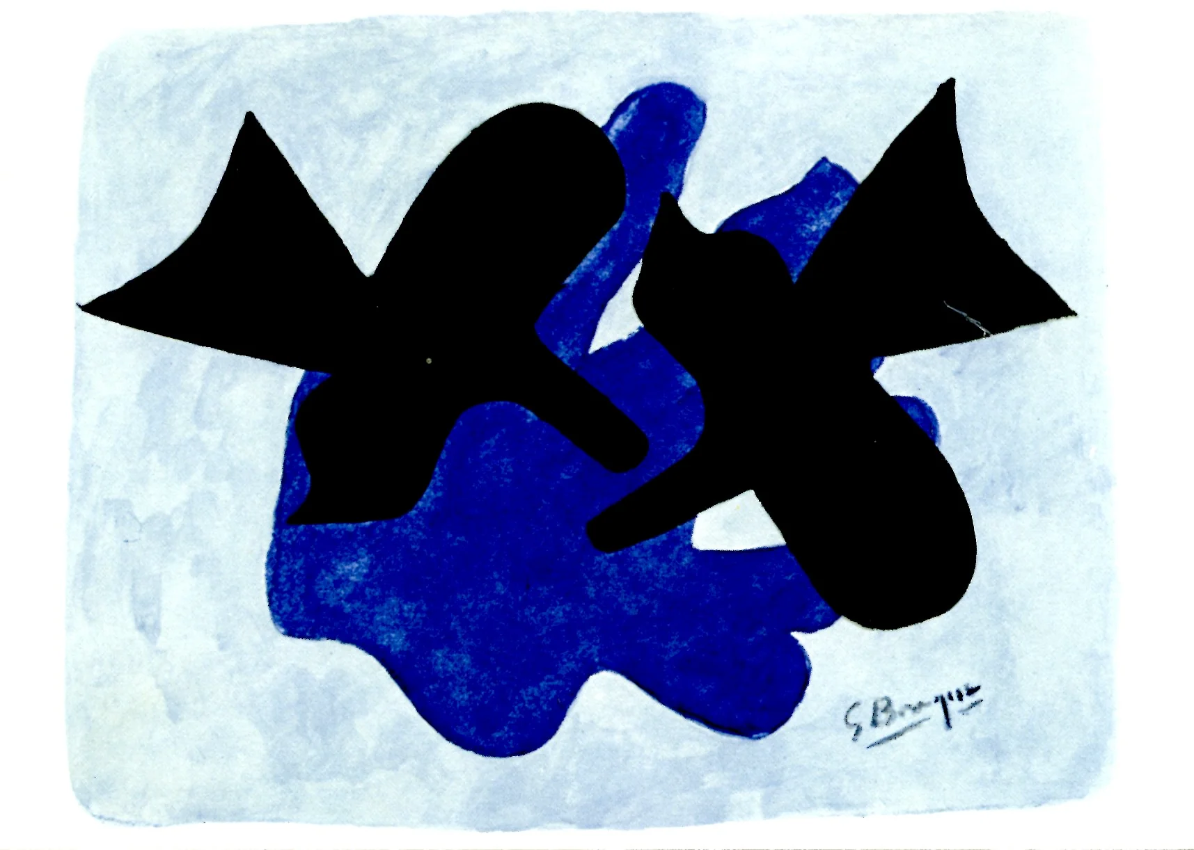Gouache 1963 by Georges Braque - 4 X 6 Inches (10 Postcards)
