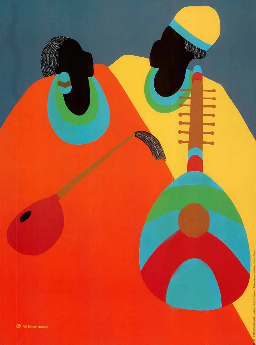 Griots, 1995 by Synthia Saint James - 12 X 16 Inches (Art Print)