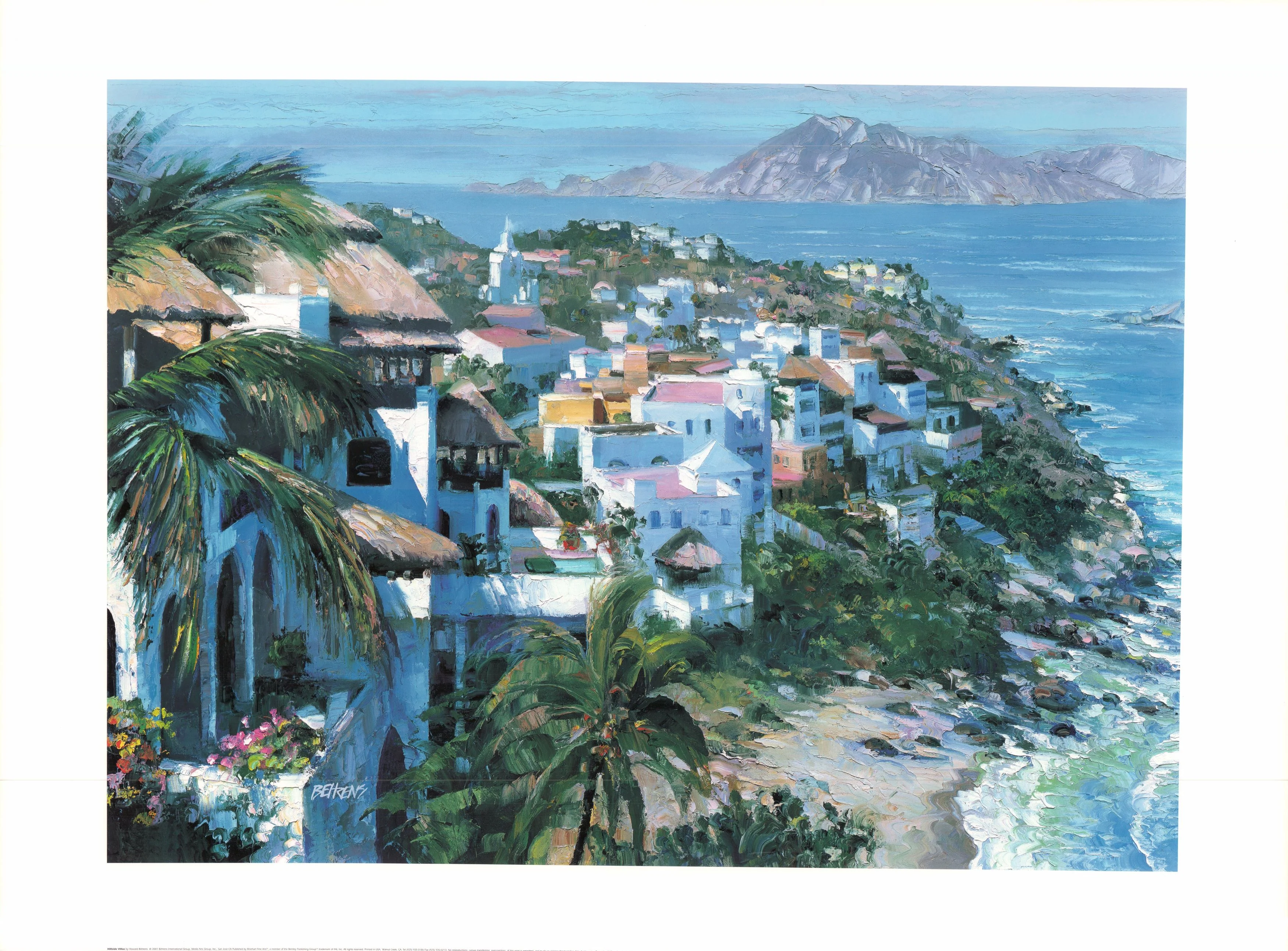 Hillside Villas by Howard Behrens - 27 X 36 Inches (Art Print)