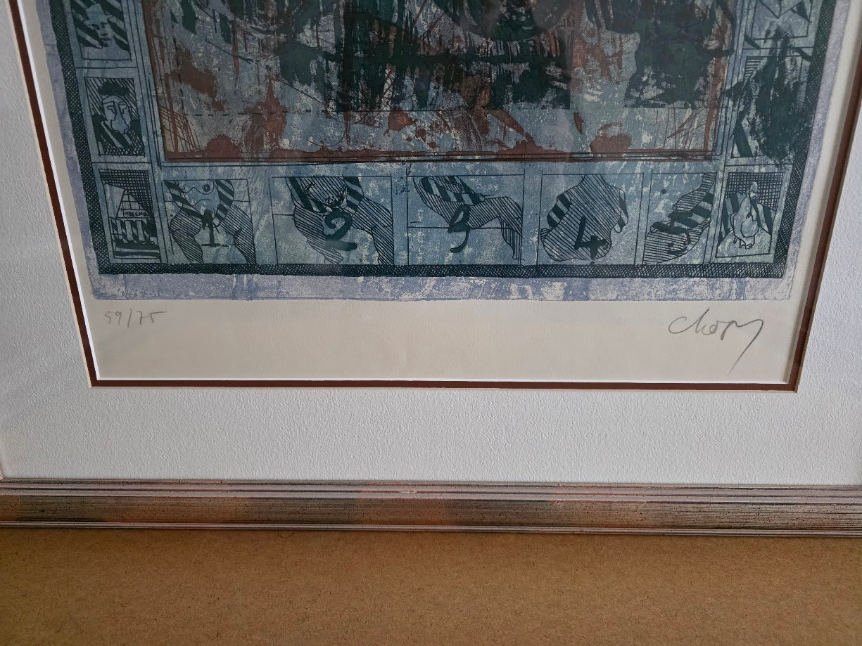 Imaginary Woman by Marc Chopy - 29 X 34 Inches (Framed Etching Numbered & Signed) 59/75 - Image 2
