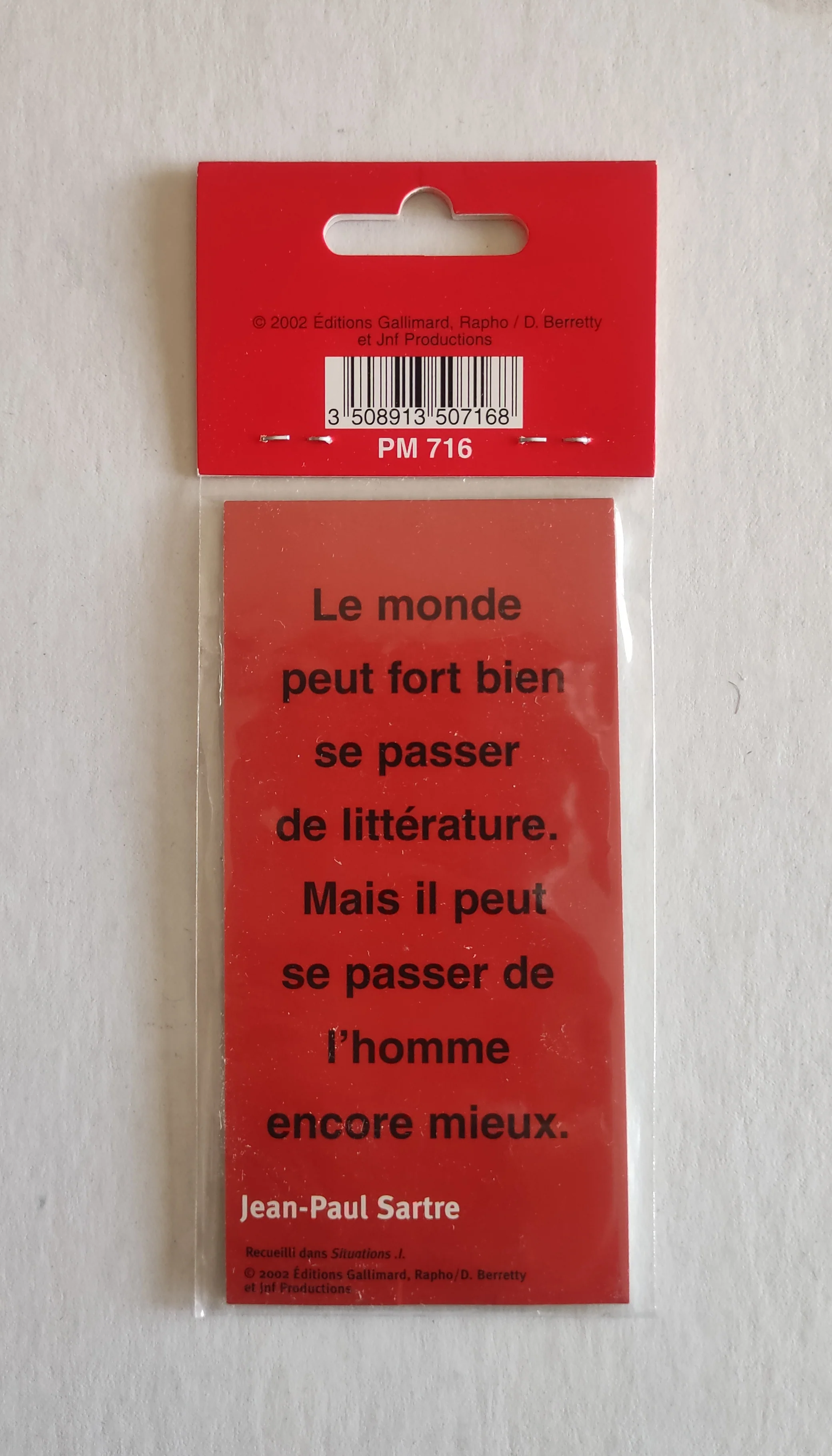 Jean-Paul Sartre (Magnetic Bookmark) - Image 2