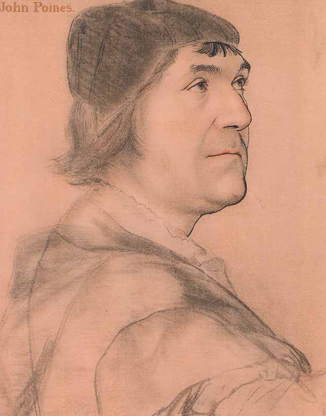 John Poines by Hans Holbein - 9 X 12 Inches (Offset Lithograph Fine Art Print)