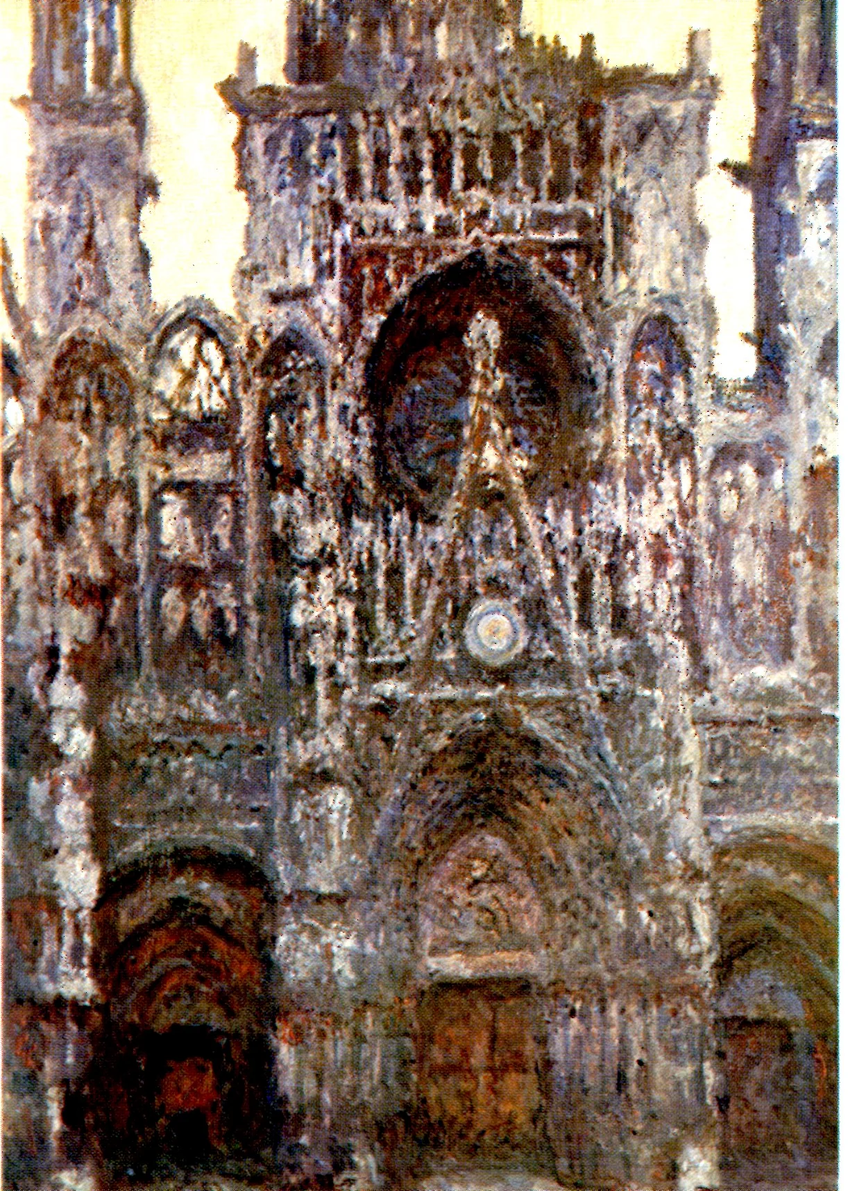La cathédrale de Rouen. Harmonie brune 1894 by Claude Monet - 4 X 6 Inches (10 Postcards)