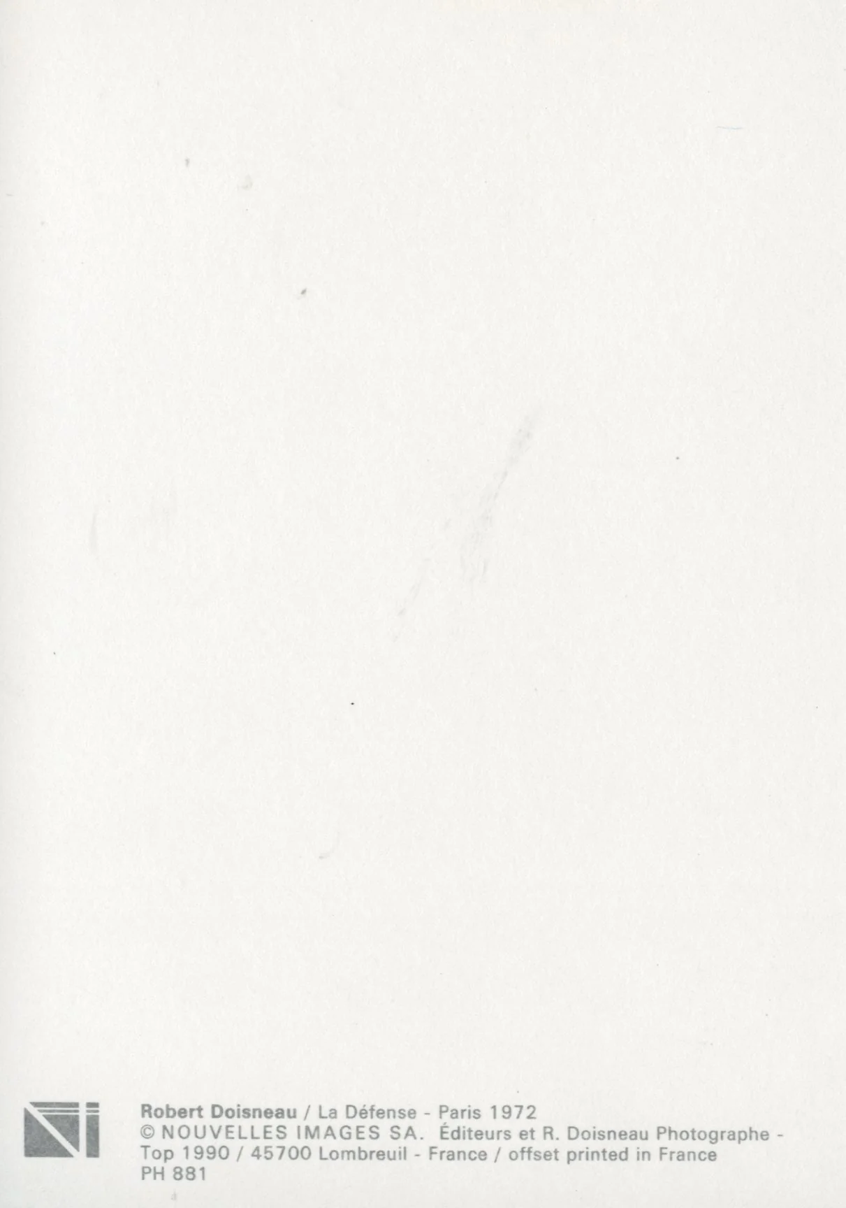 La Défense by Robert Doisneau - 4 X 6 Inches (10 Postcards) - Image 2