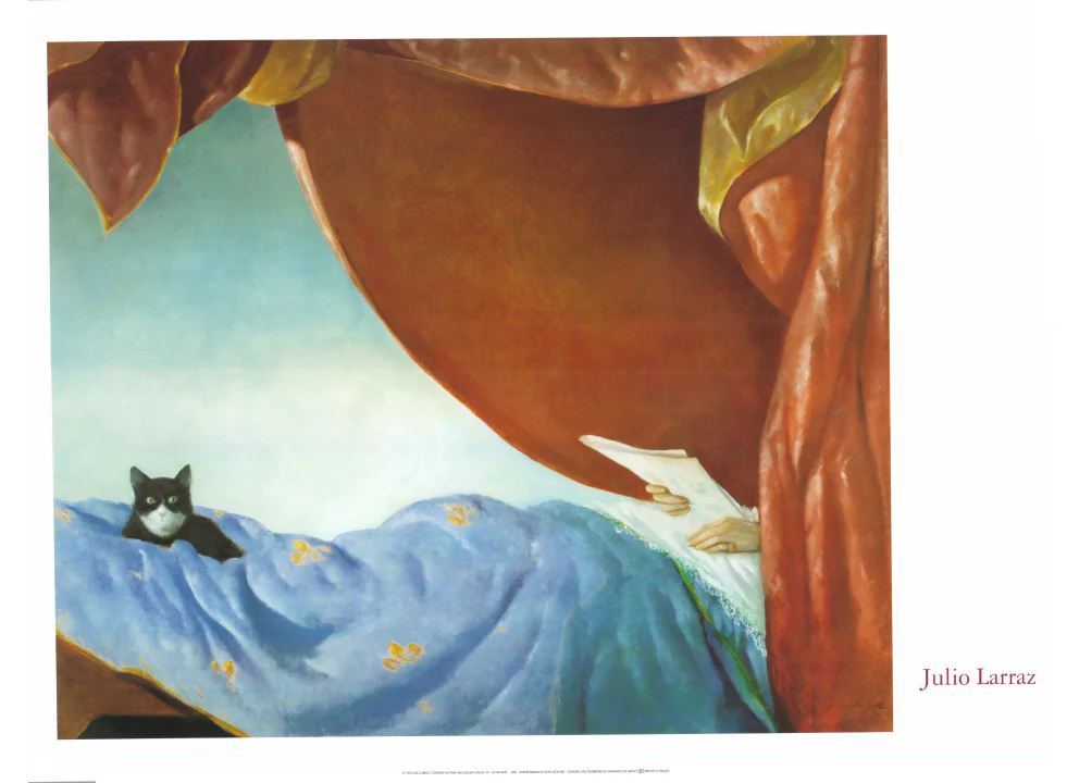 La Favorita, 1985 by Julio Larraz- 24 X 32 Inches (Offset Lithograph)
