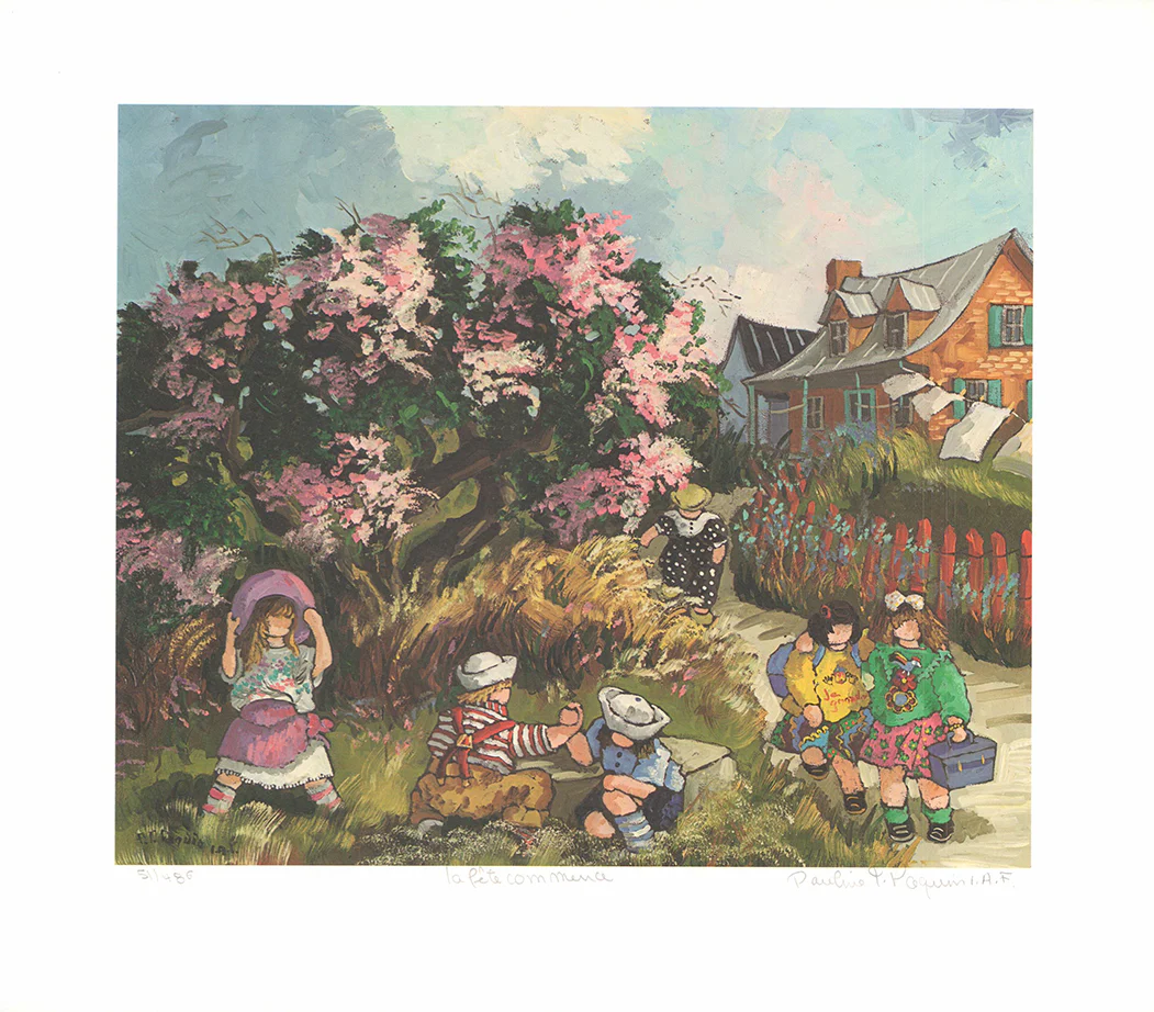 La Fete Commence by Pauline Paquin - 13 X 15 Inches (Lithograph Numbered & Signed) 94/480