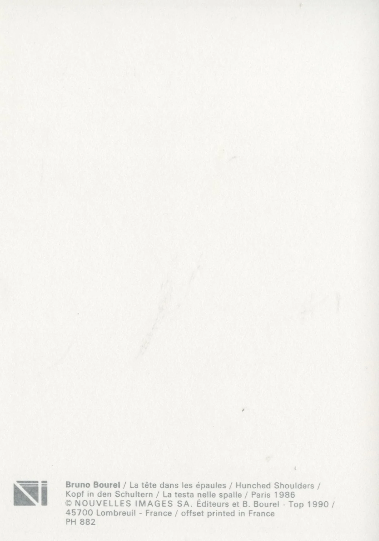 La Tête dans les Epaules by Bruno Bourel - 4 X 6 Inches (10 Postcards) - Image 2