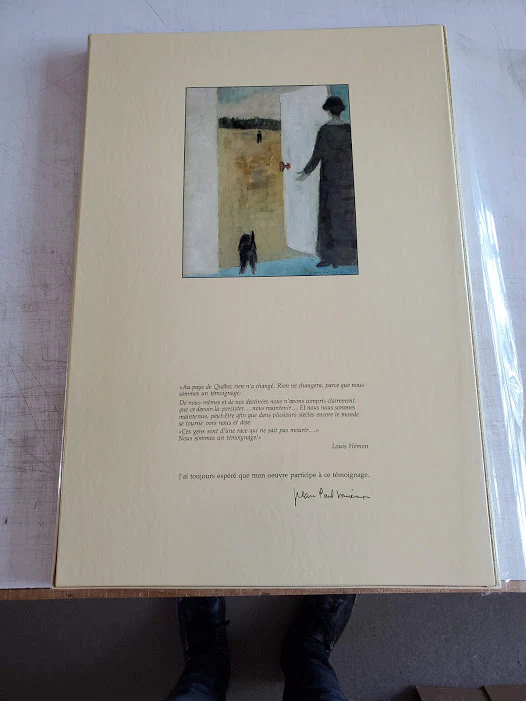La Traversee de la Riviere Peribonka, 1981 by Jean-Paul Lemieux - 12 X 18 Inches (Art Print) - Image 3