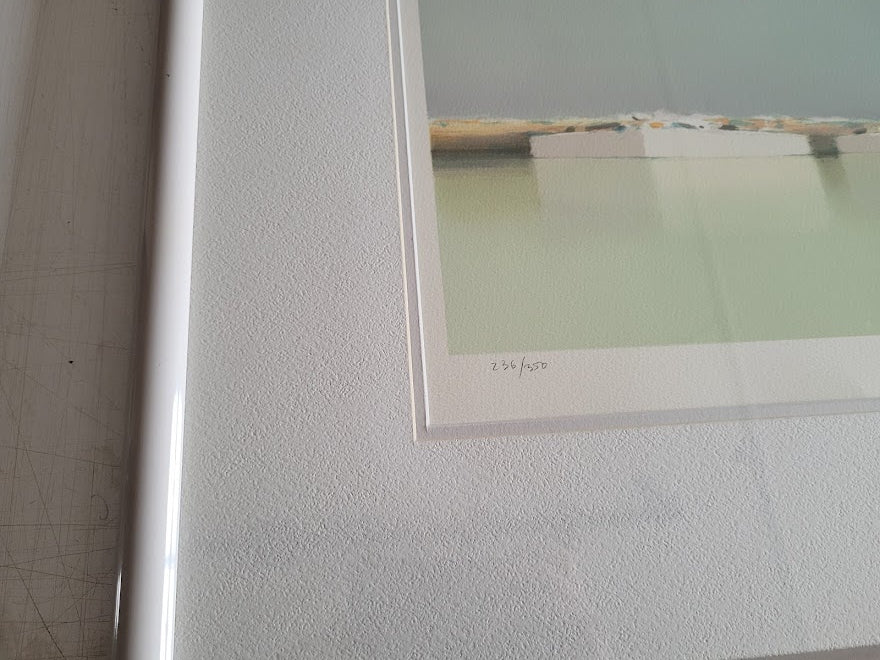 Lagune, 1985 by Pierre Doutreleau - 27 X 35 Inches (Framed Etching Numbered & Signed) 238/350 - Image 3