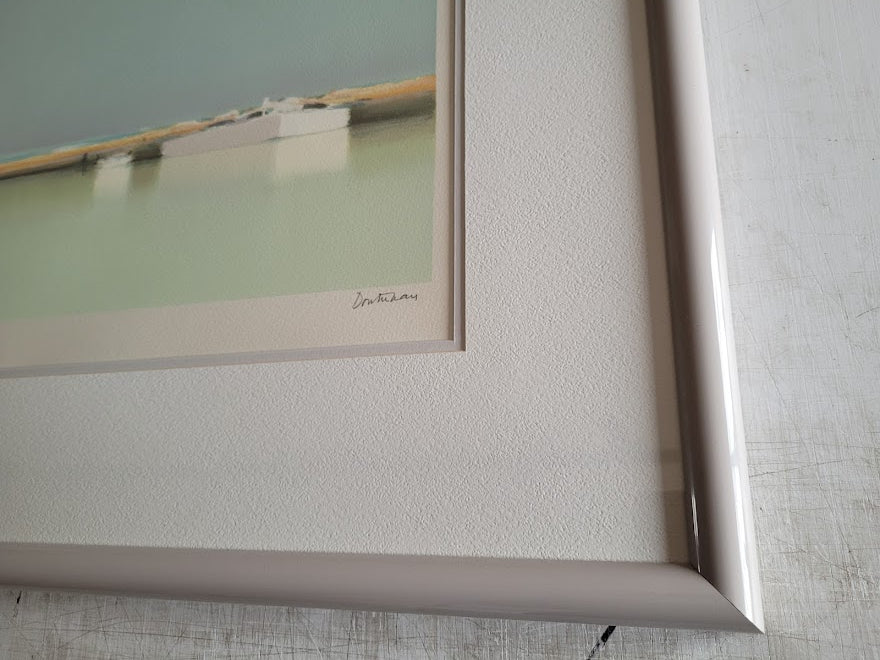 Lagune, 1985 by Pierre Doutreleau - 27 X 35 Inches (Framed Etching Numbered & Signed) 238/350 - Image 4
