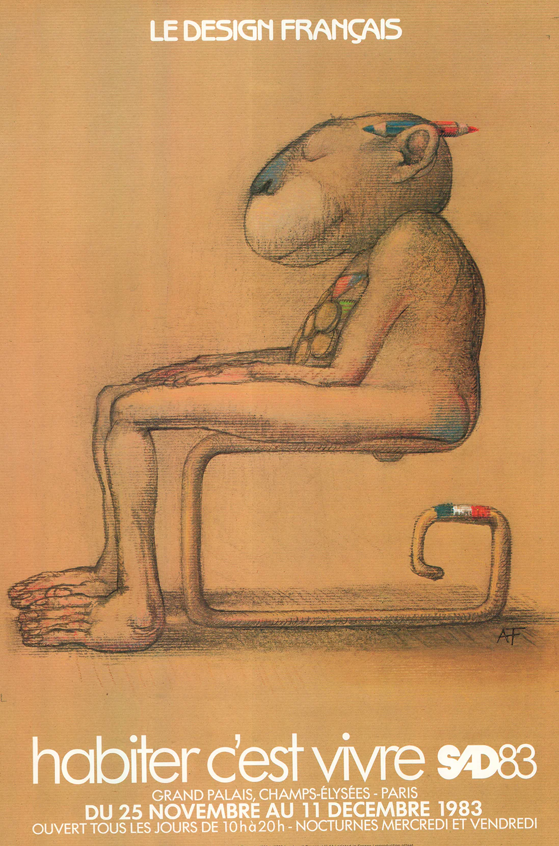 Le Design Francais 1983 by André Francois - 16 X 24 Inches (Offset Fine Art)